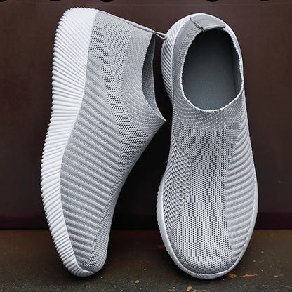 Women Shoes Breathable Flats Elastic Flat Shoes For Women Sneakers, Spring Summer Footwear Lightweight Sports Shoes