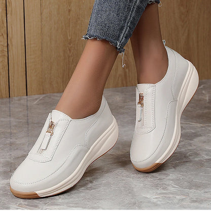 Women's Sports Shoes -  White Shoes Woman Flats Casual Shoes