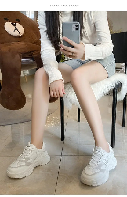 Womens Shoes  Fashion Trend Breathable Mesh Sneakers Women Comfortable Soft Bottom Casual Platform Shoes