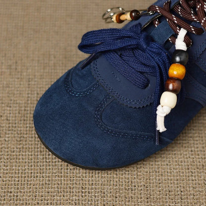 Women's Shoes Flats Casual Sneakers Round Toe Barefoot Woman Elegant Low Heel Stylish Trend Luxury High Quality Blue Vulcanize