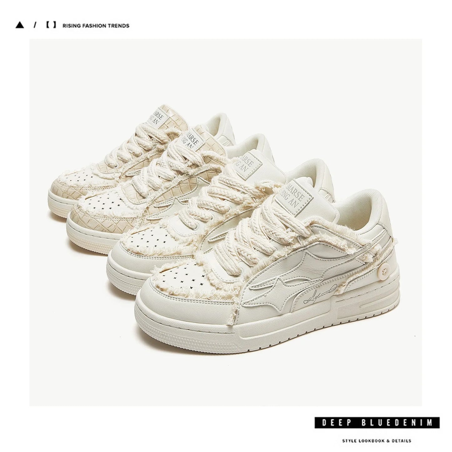 Women Shoes For Tennis. Retro Fashion Star Shoes White Leather, Outdoor Sport, Casual Shoes