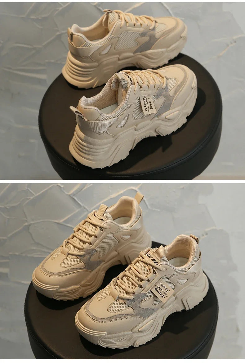 Womens Shoes  Fashion Trend Breathable Mesh Sneakers Women Comfortable Soft Bottom Casual Platform Shoes