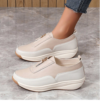 Women's Sports Shoes -  White Shoes Woman Flats Casual Shoes