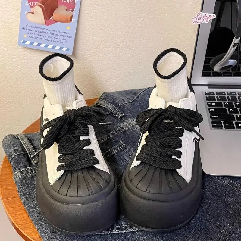 Shoes for Women High on Platform Round Toe Comfortable Aesthetic