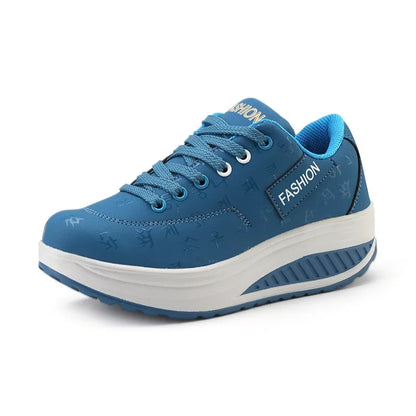 Women's Shoes Outdoor Casual Shoes Autumn Fashion Platform Vulcanized Shoes Flat Sole Walking Shoe. Plus Size Lace-up Sneakers
