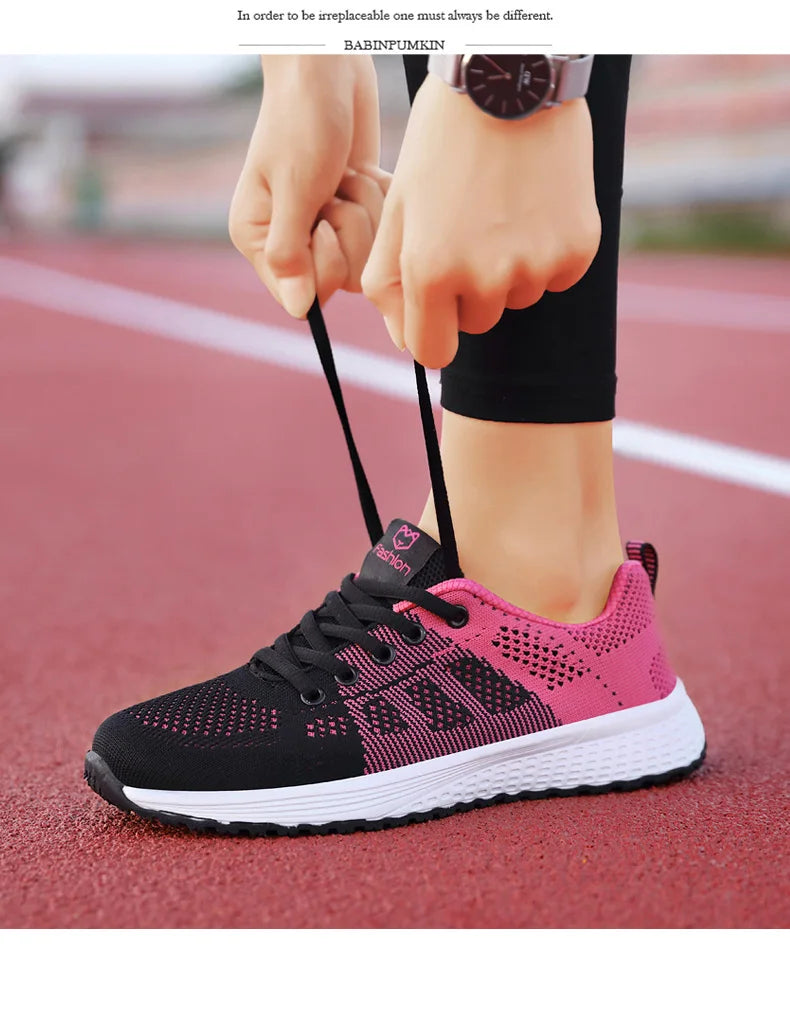 Women Sport Shoes Fashion Platform Sneakers Ladies Spring Summer Flats Running Shoes for Women Casual Shoes Mesh Jogging Tennis