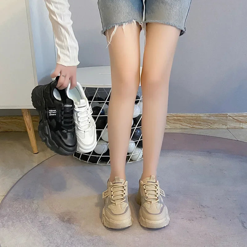 Womens Shoes  Fashion Trend Breathable Mesh Sneakers Women Comfortable Soft Bottom Casual Platform Shoes