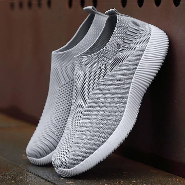 Women Shoes Breathable Flats Elastic Flat Shoes For Women Sneakers, Spring Summer Footwear Lightweight Sports Shoes