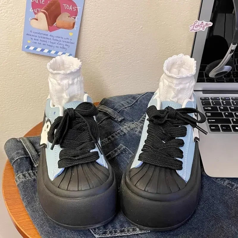 Shoes for Women High on Platform Round Toe Comfortable Aesthetic