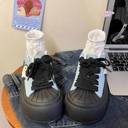 Shoes for Women High on Platform Round Toe Comfortable Aesthetic