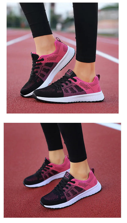 Women Sport Shoes Fashion Platform Sneakers Ladies Spring Summer Flats Running Shoes for Women Casual Shoes Mesh Jogging Tennis