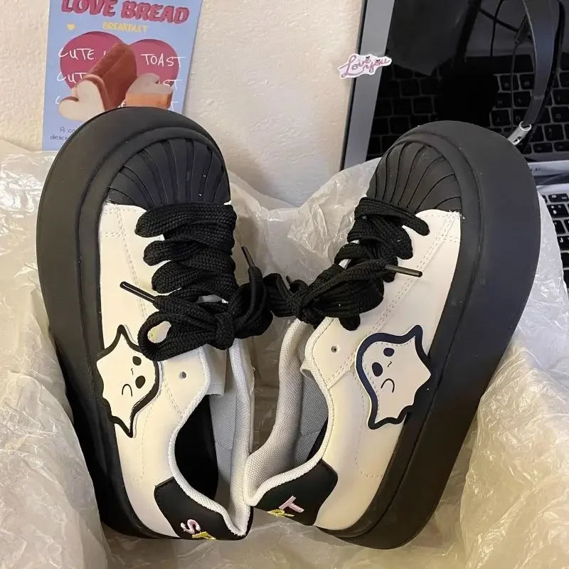 Shoes for Women High on Platform Round Toe Comfortable Aesthetic