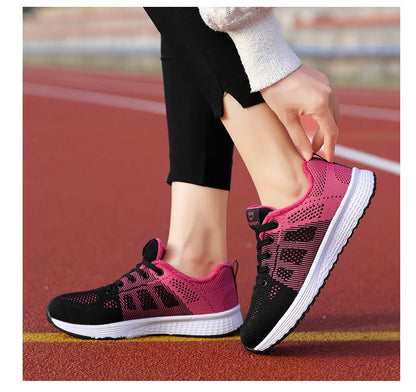 Women Sport Shoes Fashion Platform Sneakers Ladies Spring Summer Flats Running Shoes for Women Casual Shoes Mesh Jogging Tennis