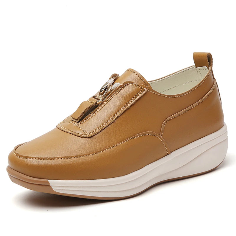 Women's Sports Shoes -  White Shoes Woman Flats Casual Shoes