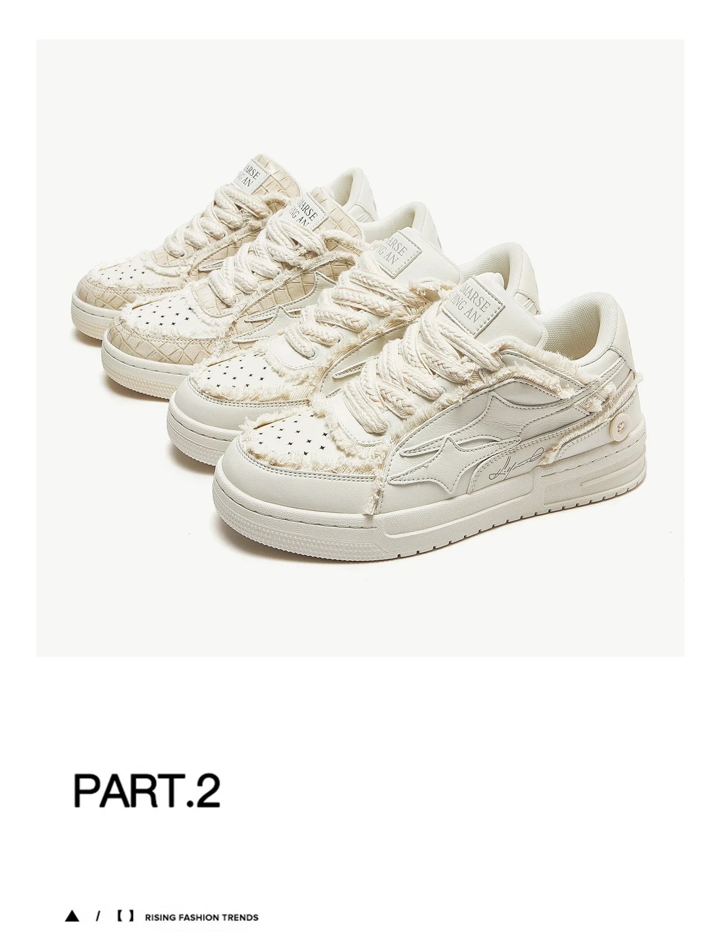 Women Shoes For Tennis. Retro Fashion Star Shoes White Leather, Outdoor Sport, Casual Shoes