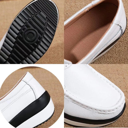 Women's Loafers Comfortable Female Vulcanized Shoes Wedge Moccasin Orthopedic Slip-on Platform Shoes