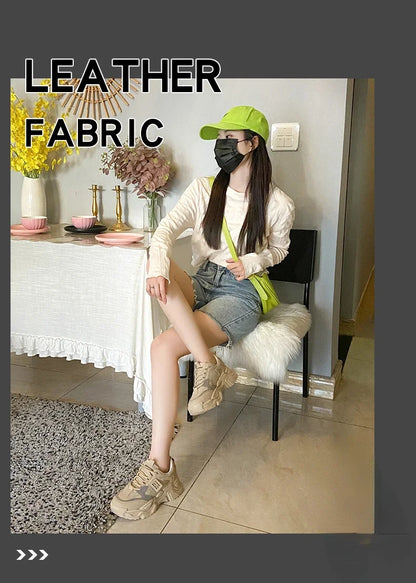 Womens Shoes  Fashion Trend Breathable Mesh Sneakers Women Comfortable Soft Bottom Casual Platform Shoes