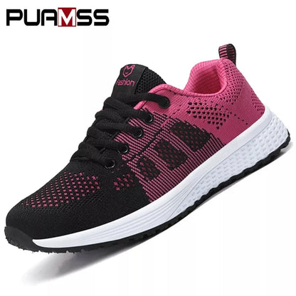 Women Sport Shoes Fashion Platform Sneakers Ladies Spring Summer Flats Running Shoes for Women Casual Shoes Mesh Jogging Tennis