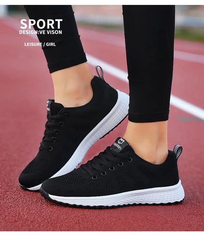 Women Sport Shoes Fashion Platform Sneakers Ladies Spring Summer Flats Running Shoes for Women Casual Shoes Mesh Jogging Tennis