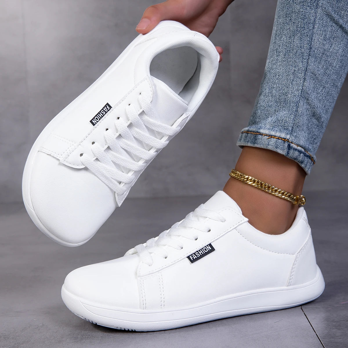 Womens Shoes White Unisex Wide Version Minimalist Barefoot Sneakers Relaxing Gym Barefoot Casual Shoes for Spring Summer