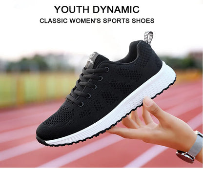 Women Sport Shoes Fashion Platform Sneakers Ladies Spring Summer Flats Running Shoes for Women Casual Shoes Mesh Jogging Tennis