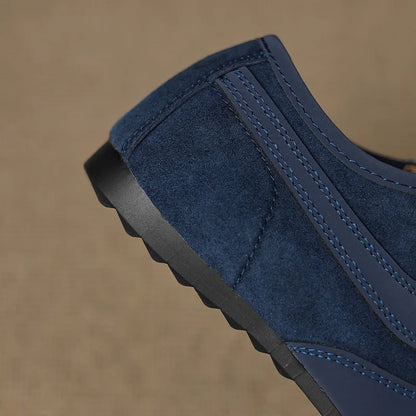 Women's Shoes Flats Casual Sneakers Round Toe Barefoot Woman Elegant Low Heel Stylish Trend Luxury High Quality Blue Vulcanize