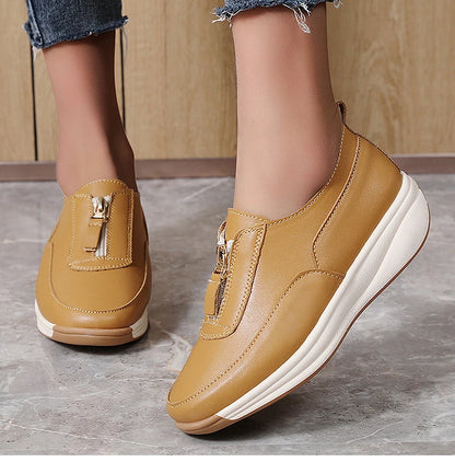 Women's Sports Shoes -  White Shoes Woman Flats Casual Shoes