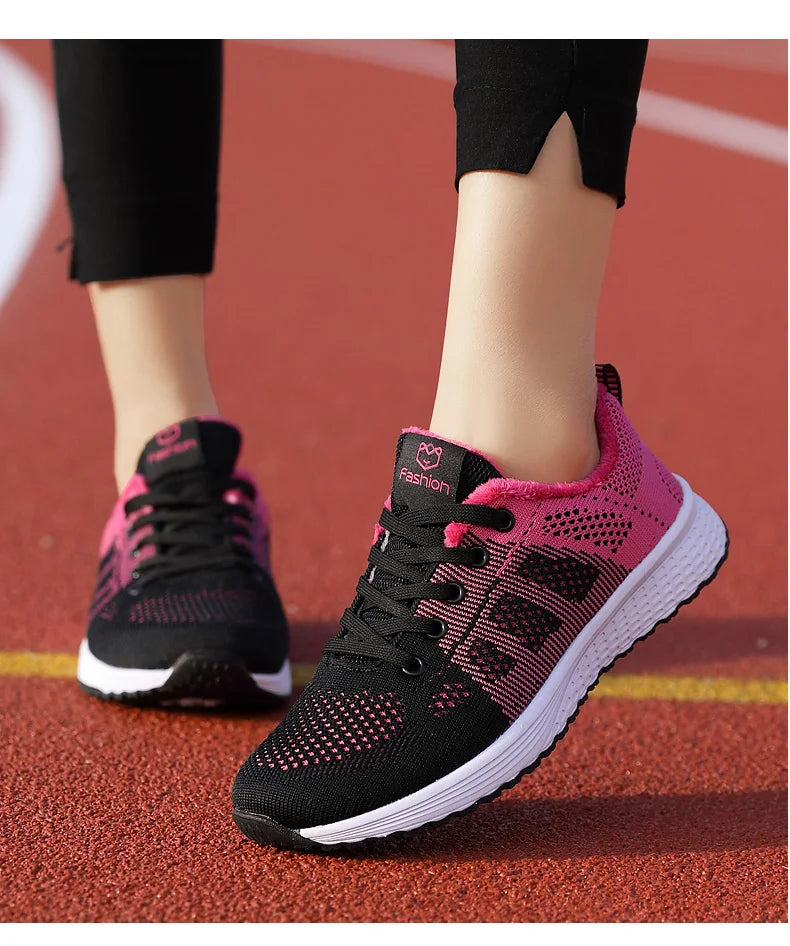 Women Sport Shoes Fashion Platform Sneakers Ladies Spring Summer Flats Running Shoes for Women Casual Shoes Mesh Jogging Tennis