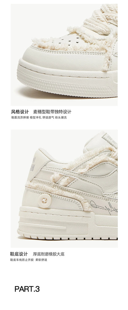 Women Shoes For Tennis. Retro Fashion Star Shoes White Leather, Outdoor Sport, Casual Shoes