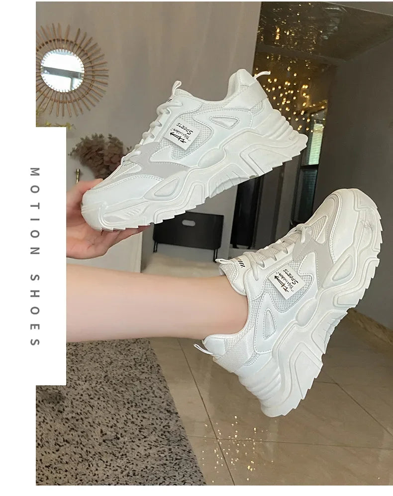 Womens Shoes  Fashion Trend Breathable Mesh Sneakers Women Comfortable Soft Bottom Casual Platform Shoes