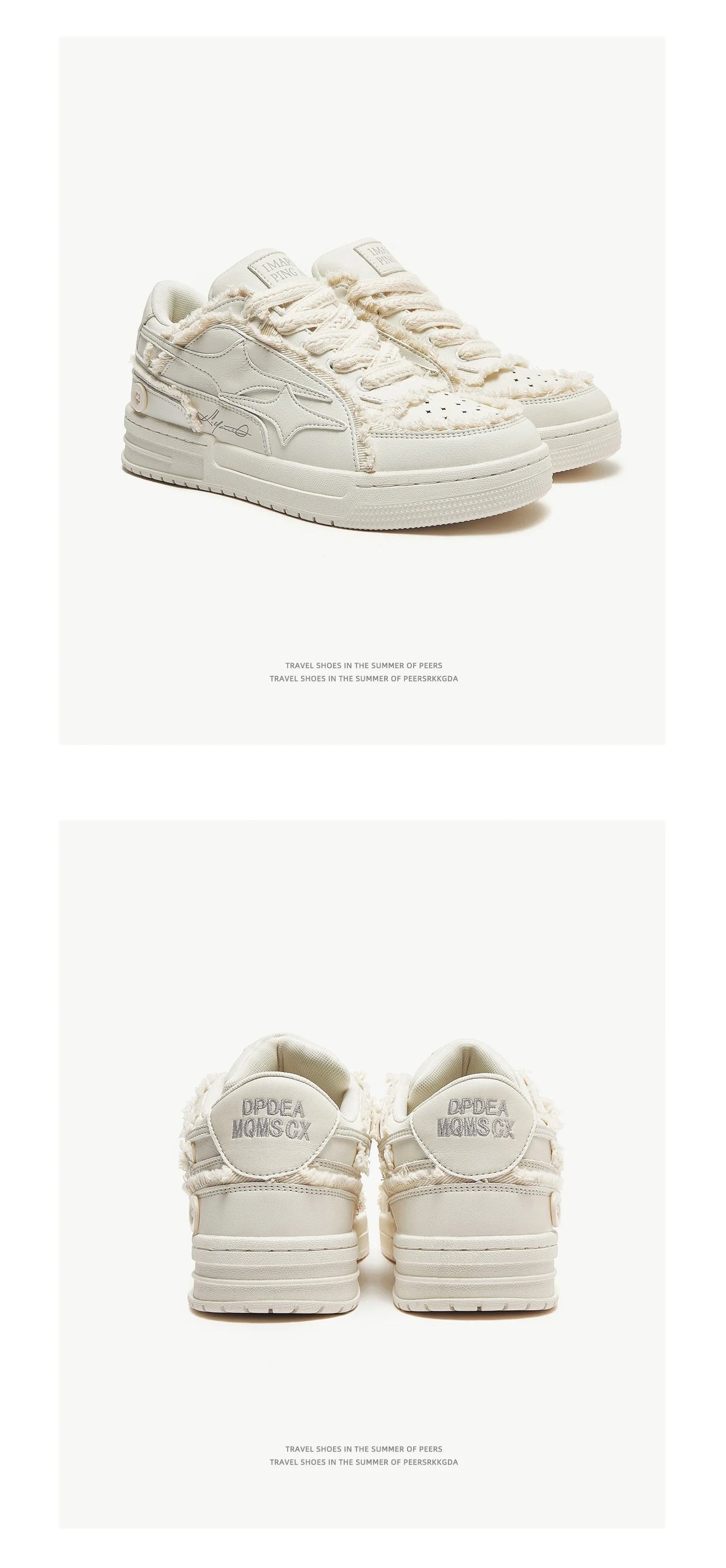 Women Shoes For Tennis. Retro Fashion Star Shoes White Leather, Outdoor Sport, Casual Shoes