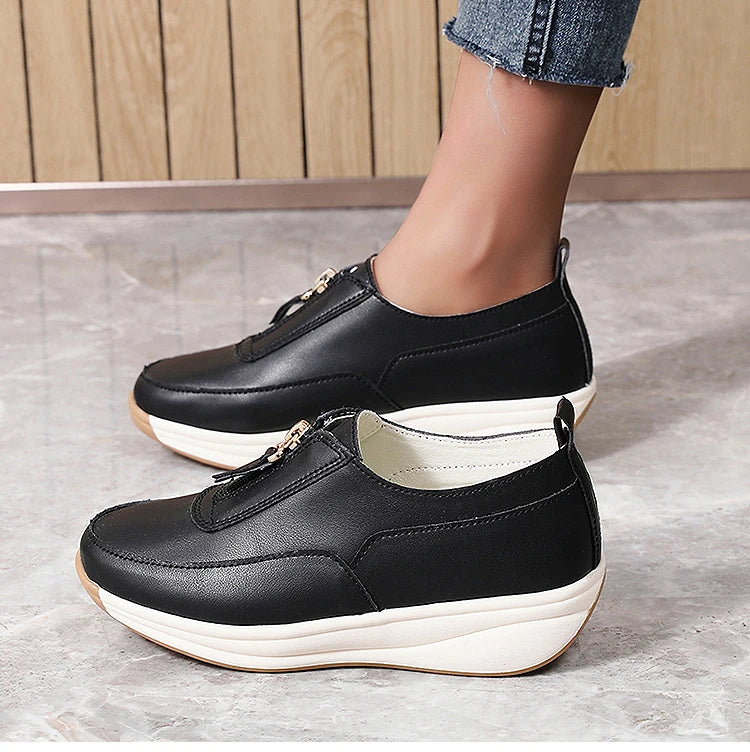 Women's Sports Shoes -  White Shoes Woman Flats Casual Shoes