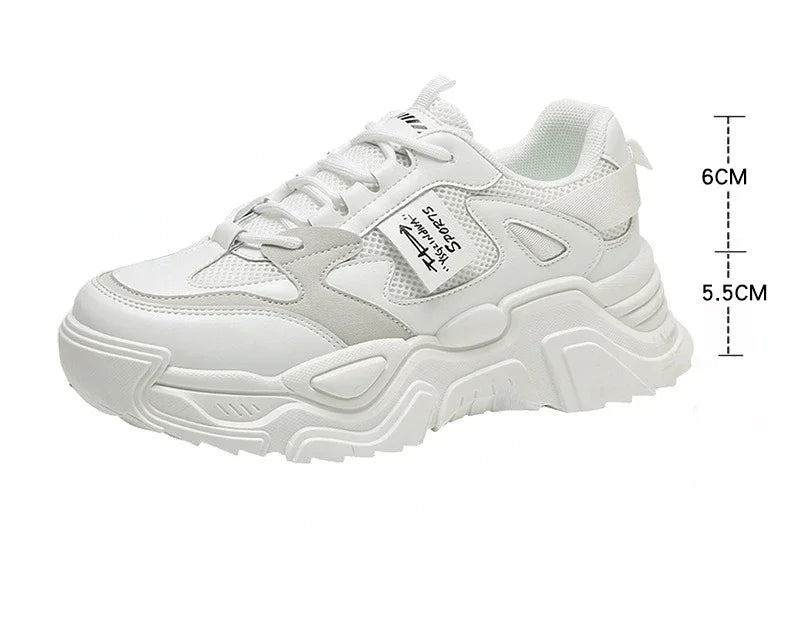 Womens Shoes  Fashion Trend Breathable Mesh Sneakers Women Comfortable Soft Bottom Casual Platform Shoes