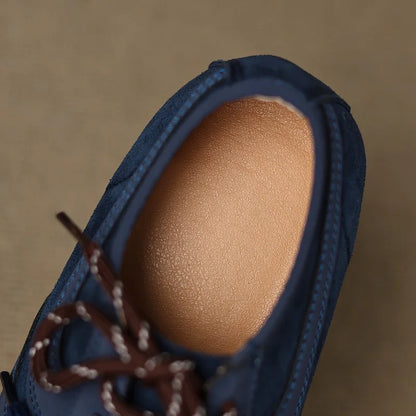 Women's Shoes Flats Casual Sneakers Round Toe Barefoot Woman Elegant Low Heel Stylish Trend Luxury High Quality Blue Vulcanize