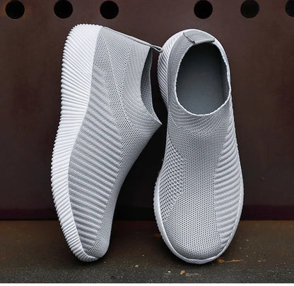 Women Shoes Breathable Flats Elastic Flat Shoes For Women Sneakers, Spring Summer Footwear Lightweight Sports Shoes